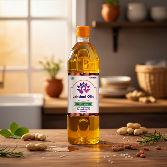 Wood Pressed Groundnut(Peanut) Oil (500ml)