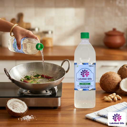 Wood Pressed Coconut Oil (500ml)